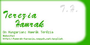 terezia hamrak business card