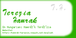 terezia hamrak business card